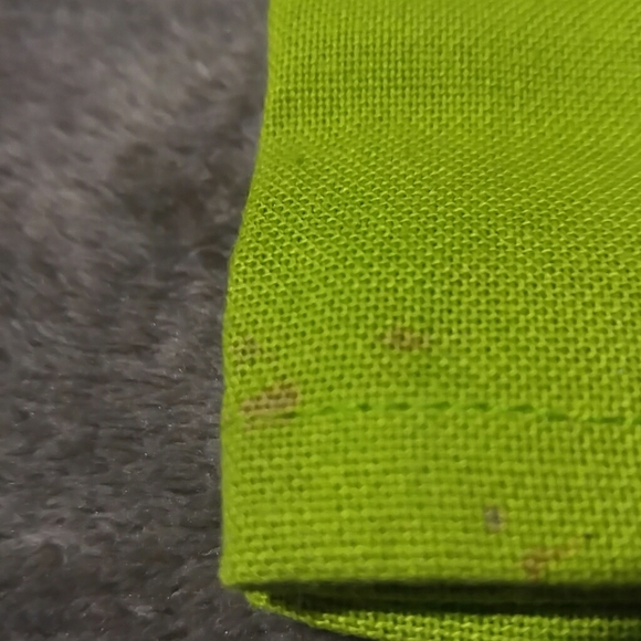 Green tea towel with pink purple blue orange birds - Picture 4 of 4